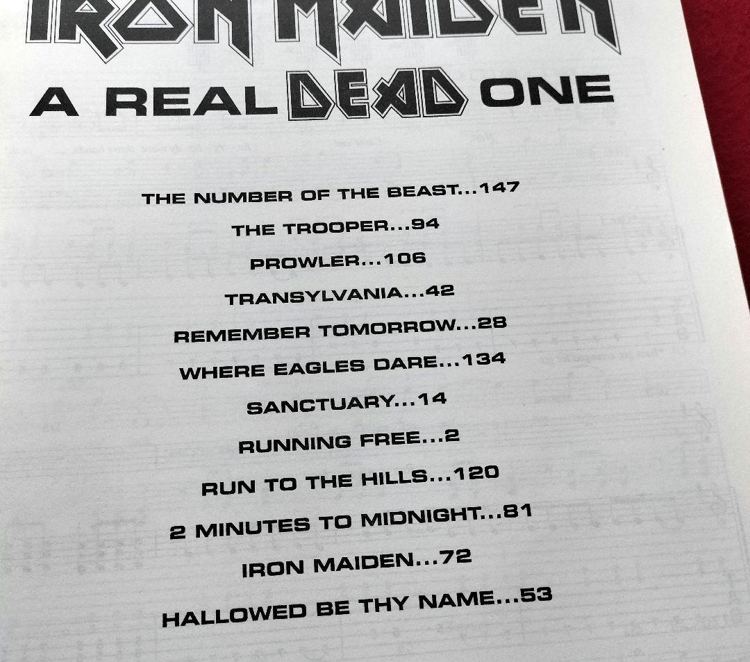 Iron Maiden -- A Real Dead One ギタースコア