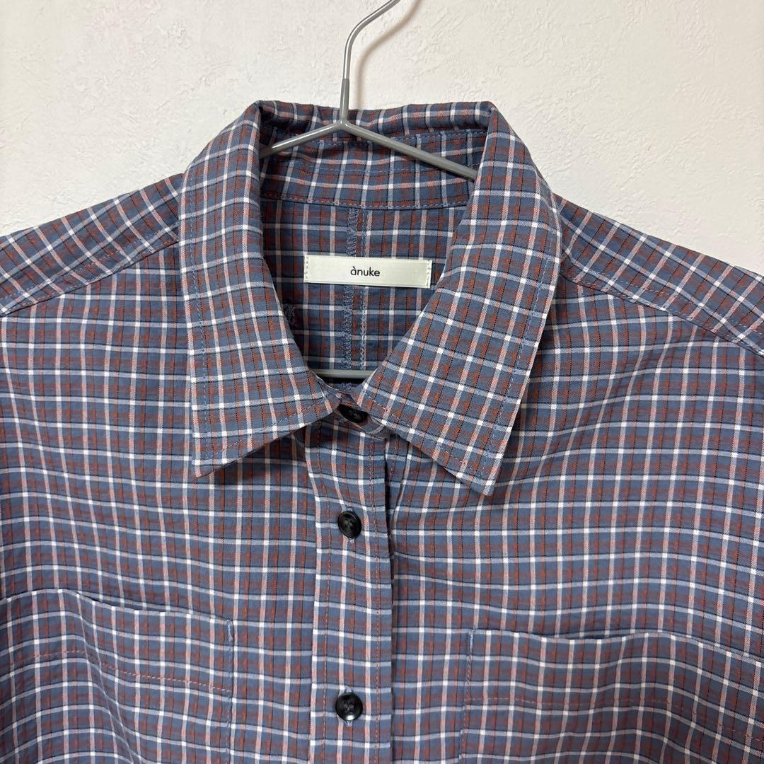 anuke Check Short Shirts 新品
