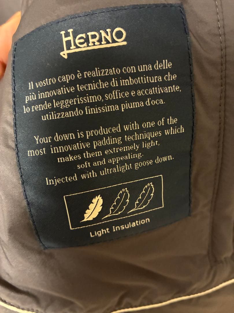 Herno legend il Gilet ダークグレー 44‼️