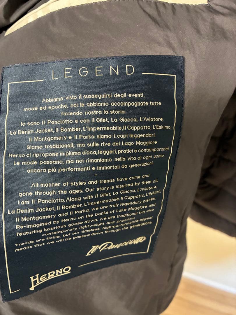 Herno legend il Gilet ダークグレー 44‼️