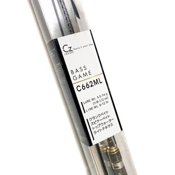アルファタックル バスロッド クレイジーバスゲーム C662ML