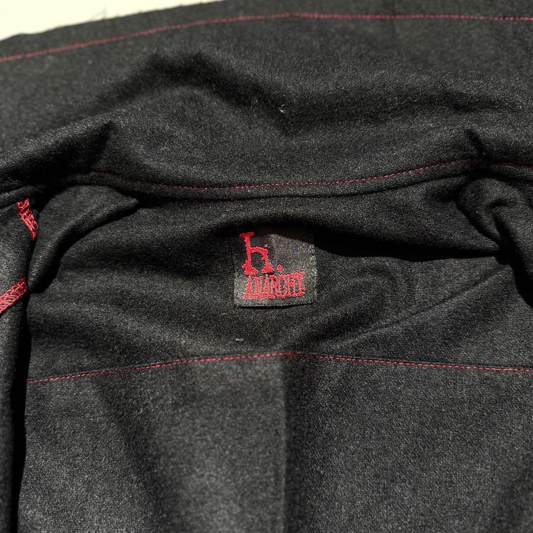 極美品 h.ANARCHY インサイドアウトウールギャバジンジャケット フリー