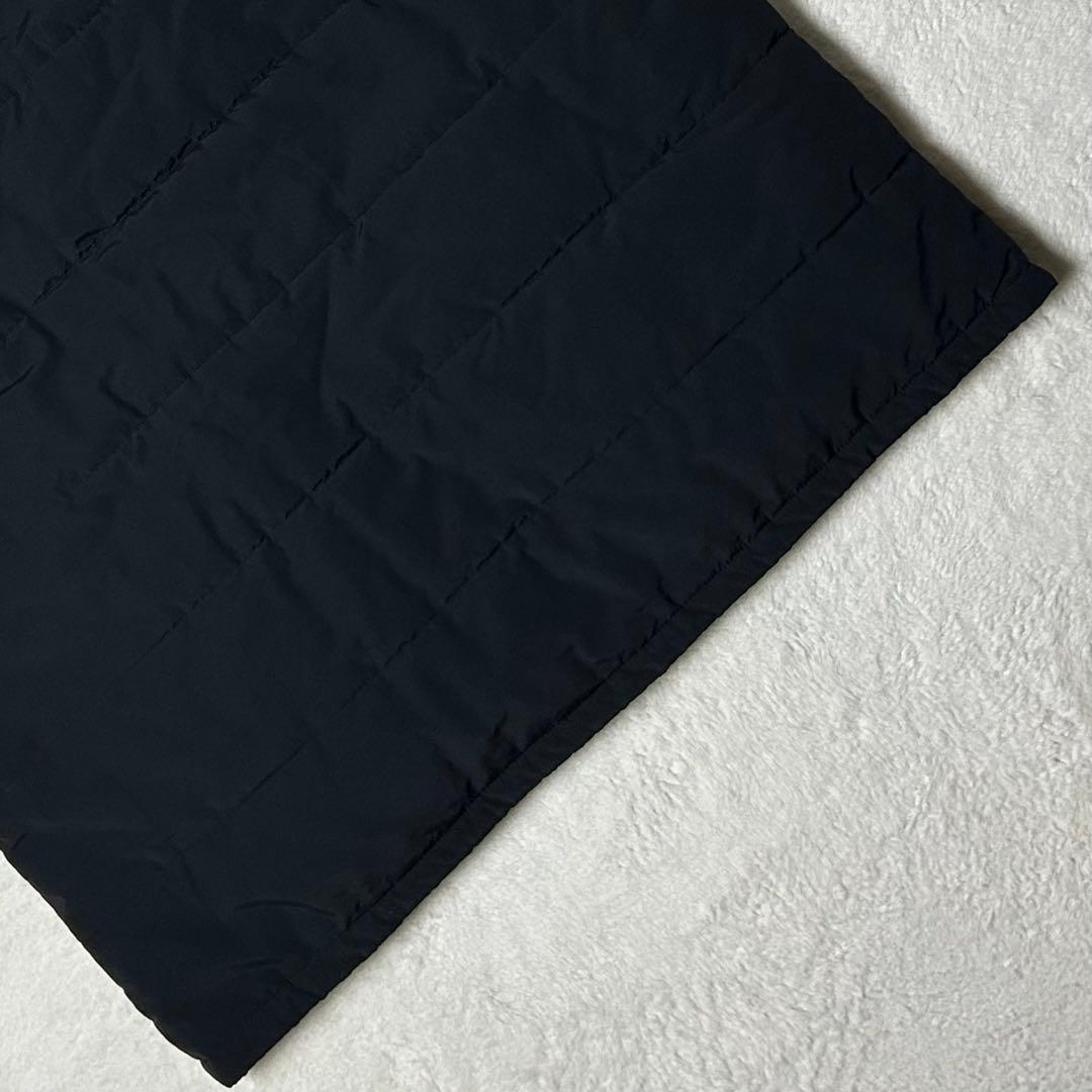 ゆったりサイズ‼️トミー ヒルフィガー フード付き 中綿 キルティングベスト 黒