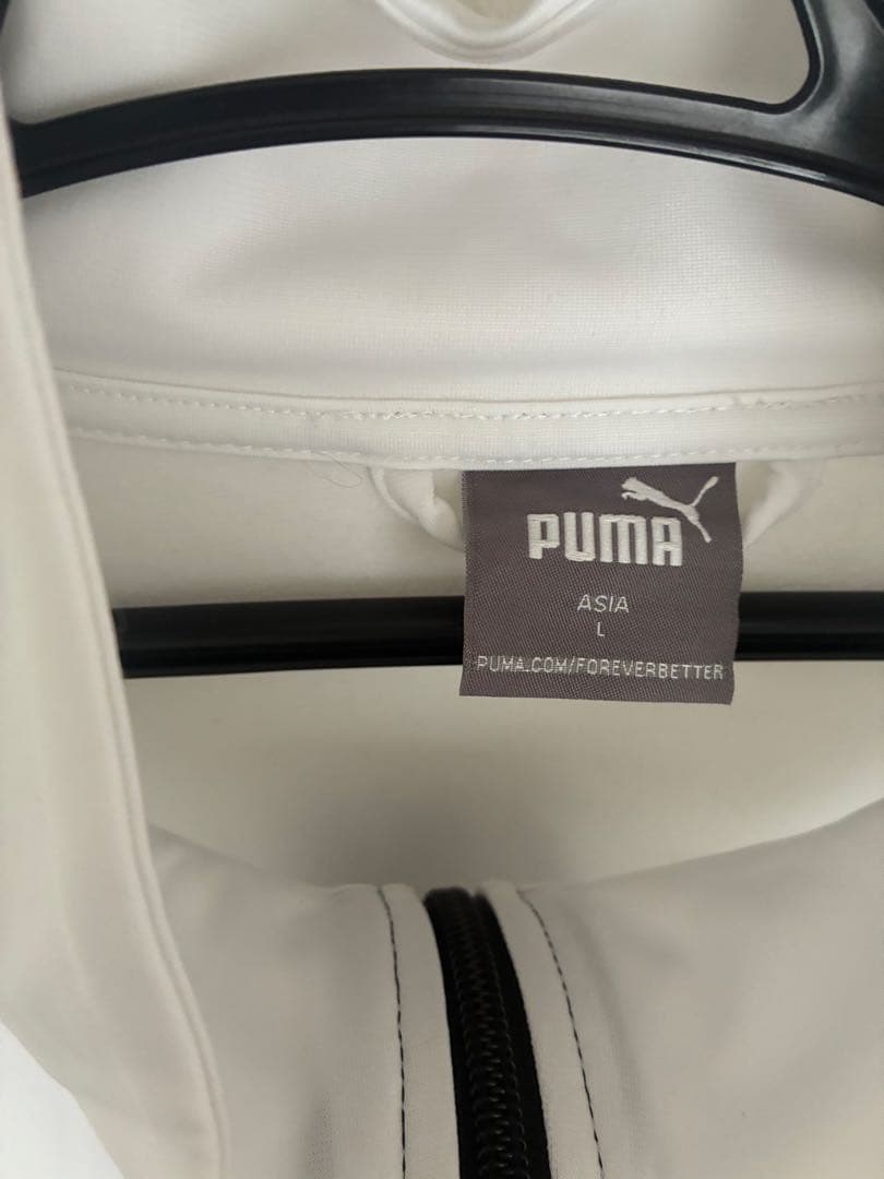 PUMA ジャージ　上下セットアップ　ホワイト/ブラック
