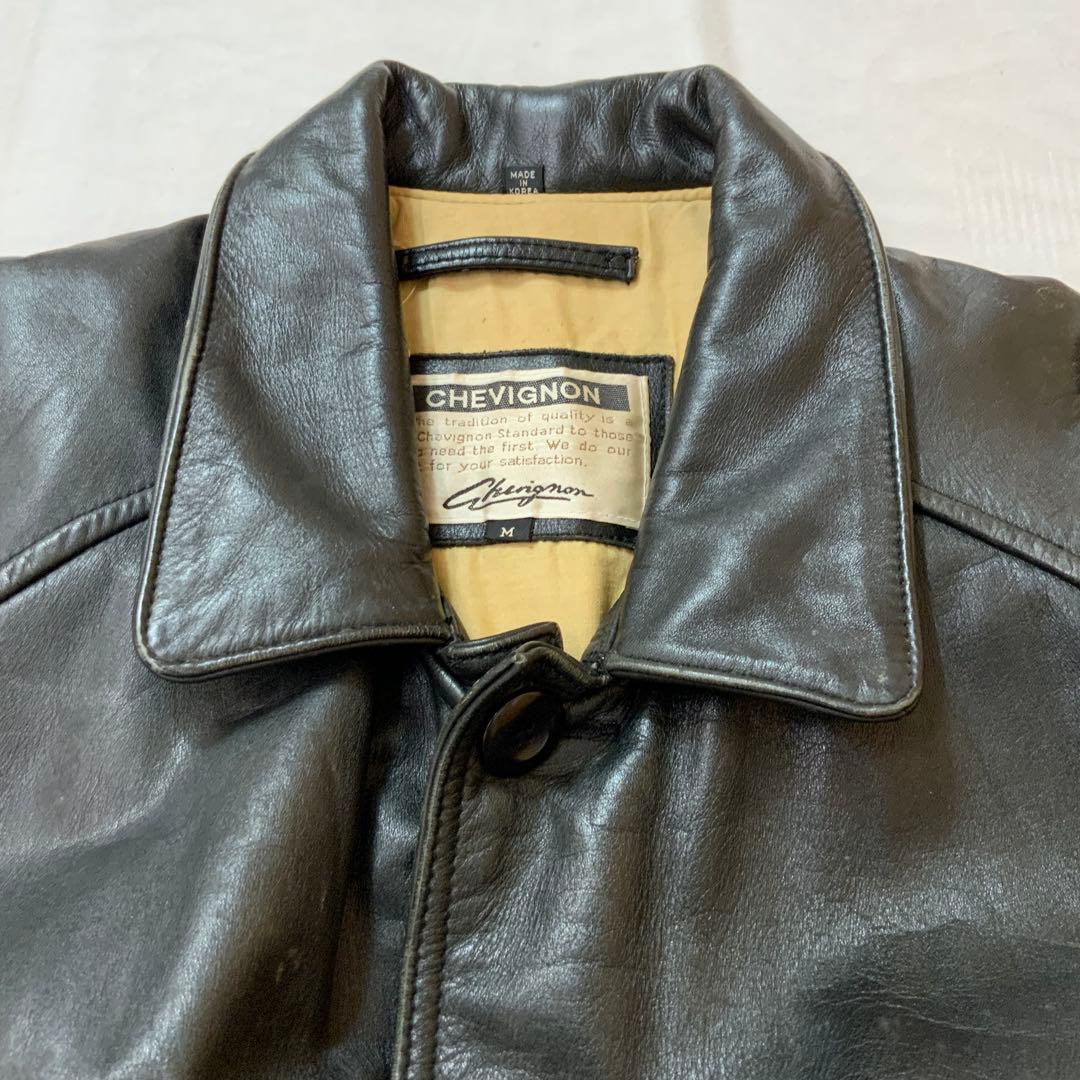 A/W CHEVIGNON シェビニオン レザージャケット M