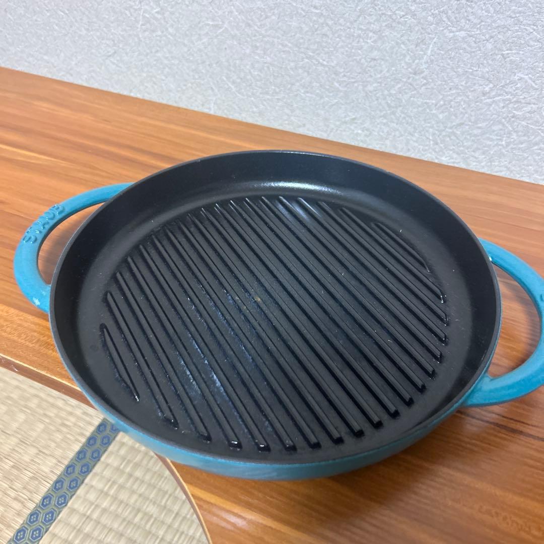 staub ストウブ 「ピュアグリル スチーム&グリル ブラック 26cm」