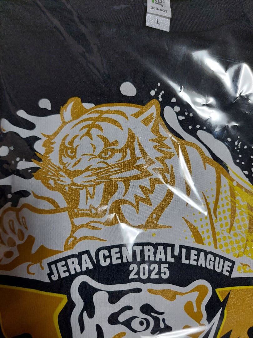 阪神タイガース2025 JERAセ・リーグ優勝記念ビールかけTシャツ Lサイズ