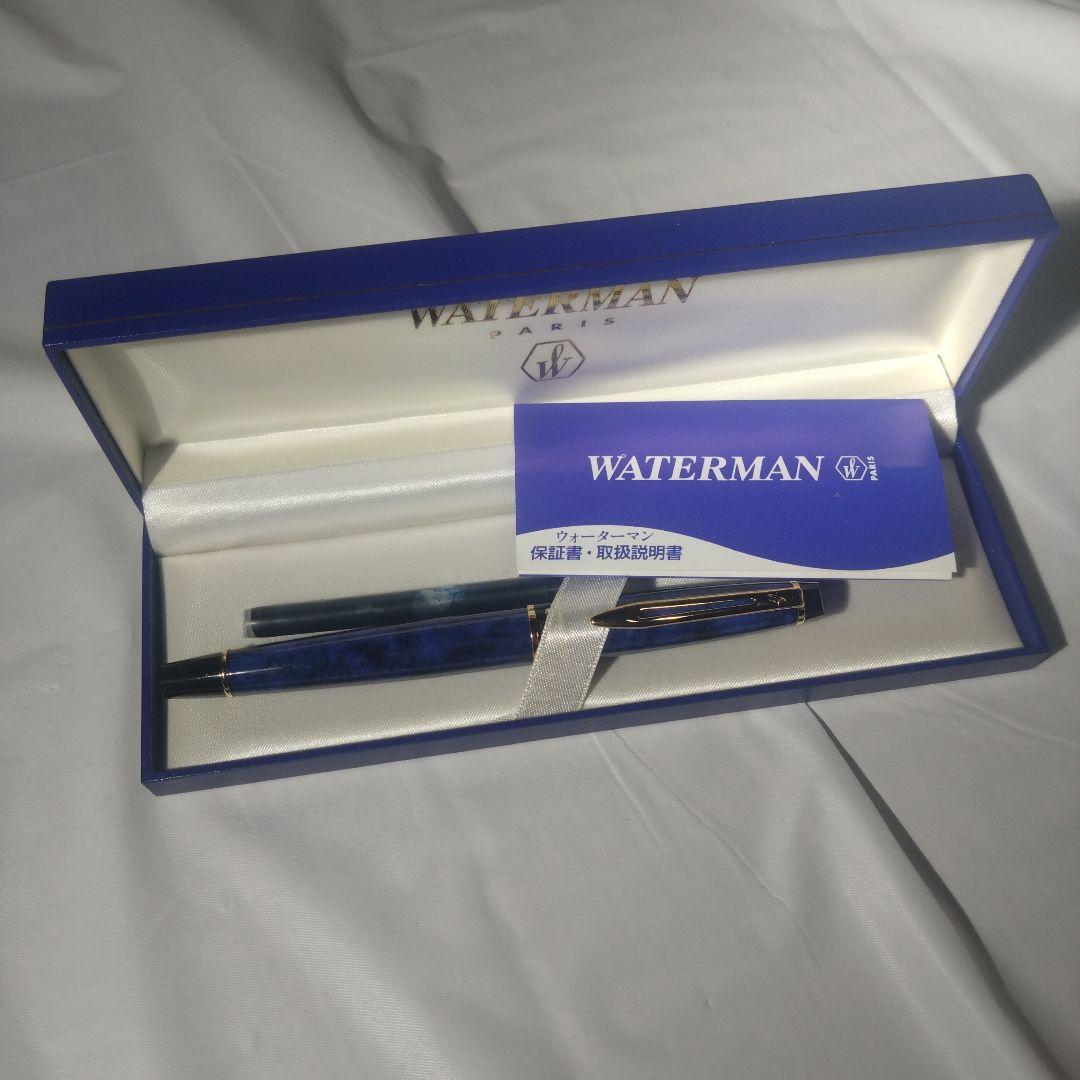WATERMAN PARIS 万年筆 ブルー F 細字