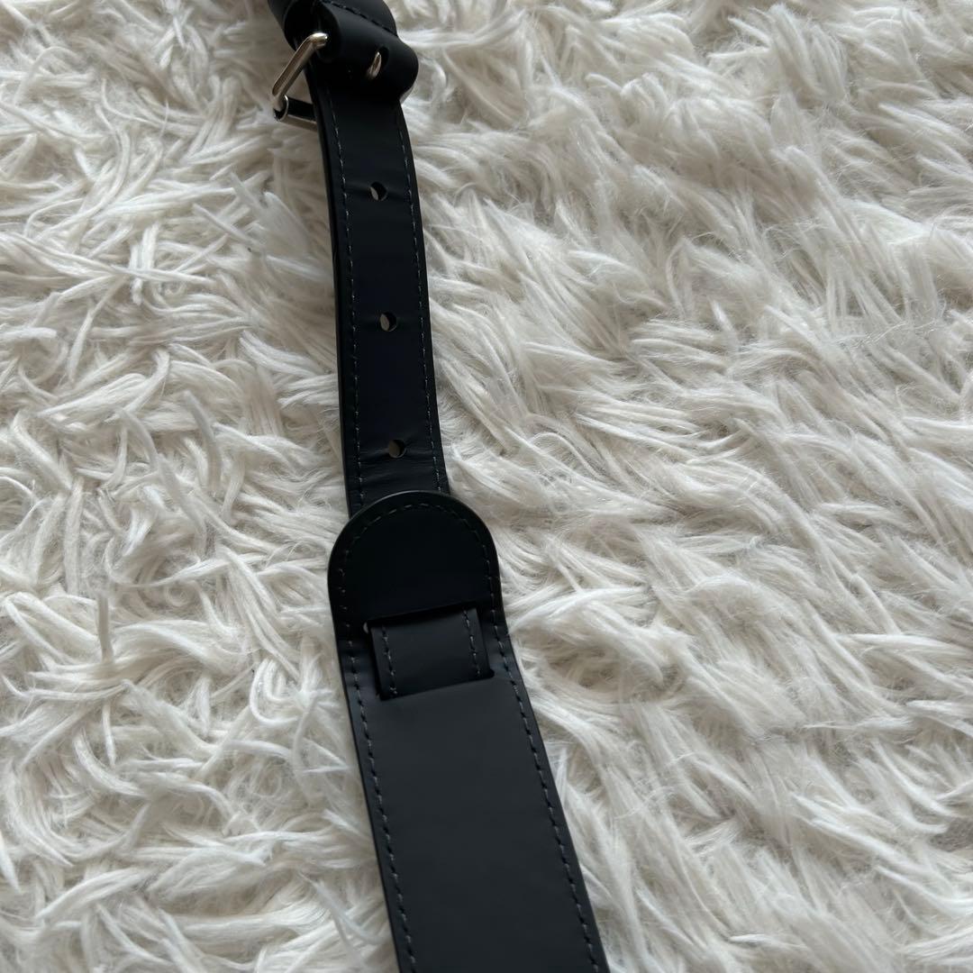 【ルイヴィトン】 ショルダーストラップ 新品 レザー マット 長さ調整可 黒