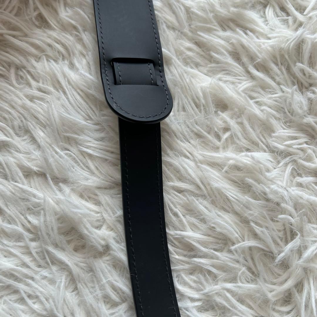 【ルイヴィトン】 ショルダーストラップ 新品 レザー マット 長さ調整可 黒