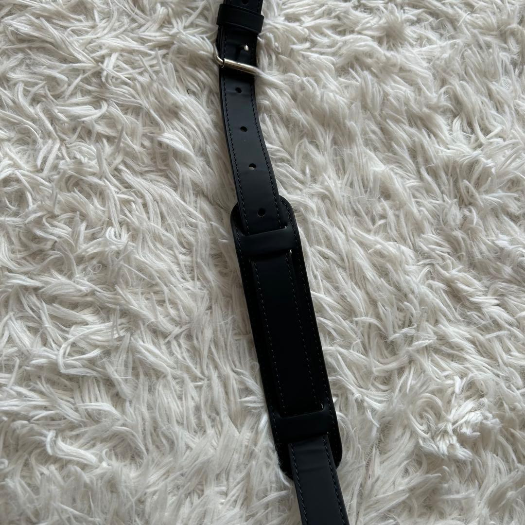 【ルイヴィトン】 ショルダーストラップ 新品 レザー マット 長さ調整可 黒