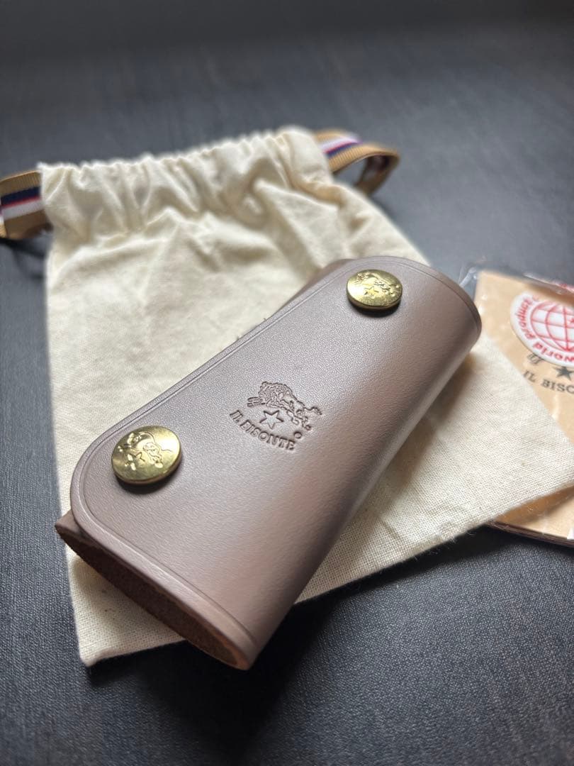 新品未使用！ IL BISONTE レザーキーケース ブラウン