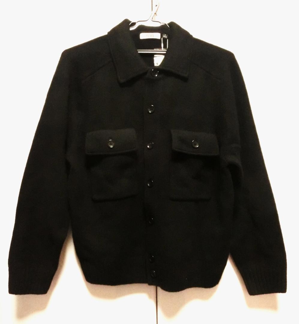 【新品】ユニクロ U　ラムニットジャケット S ブラック