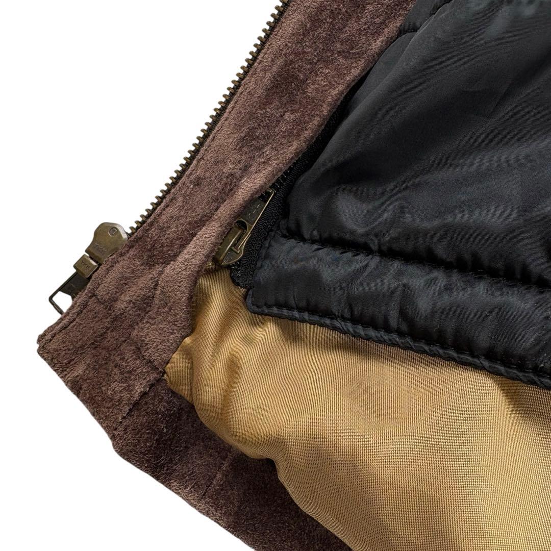 ジャケット・アウター 00s eddie bauer suede leather coat brown