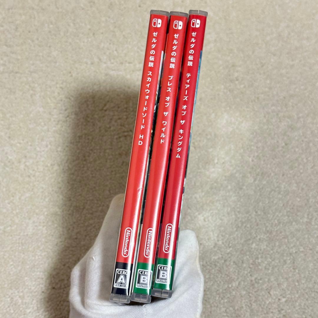 ゼルダの伝説 ブレワイ ティアキン スカイウォード ソフト３点まとめ売り