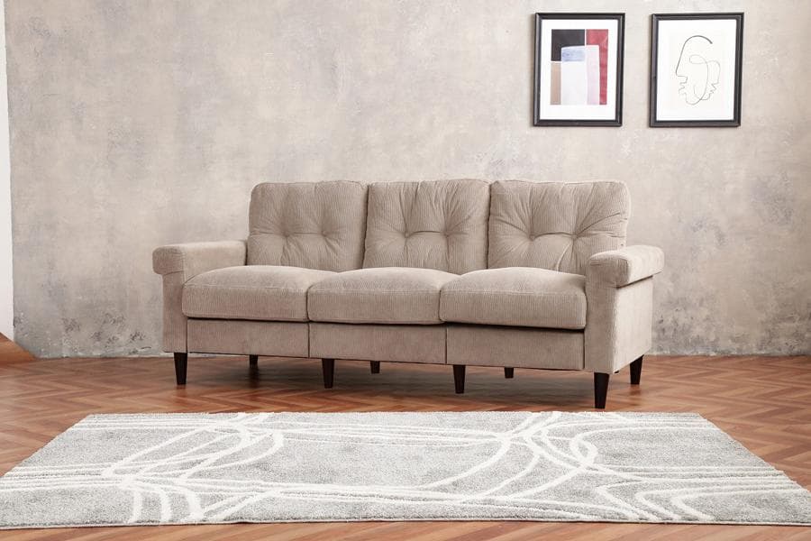 《新品・送料無料》【3人掛け】Jena 3人掛けコーデュロイソファ
