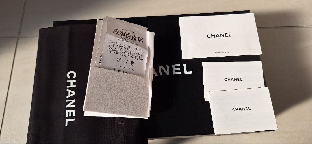 CHANEL バレエシューズ ベージュ/ブラック