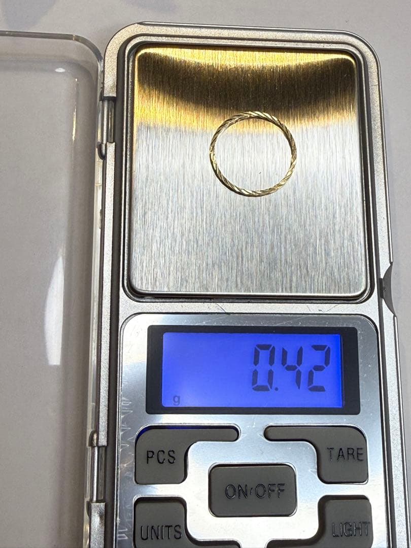 K18YG シンプルリング　12号