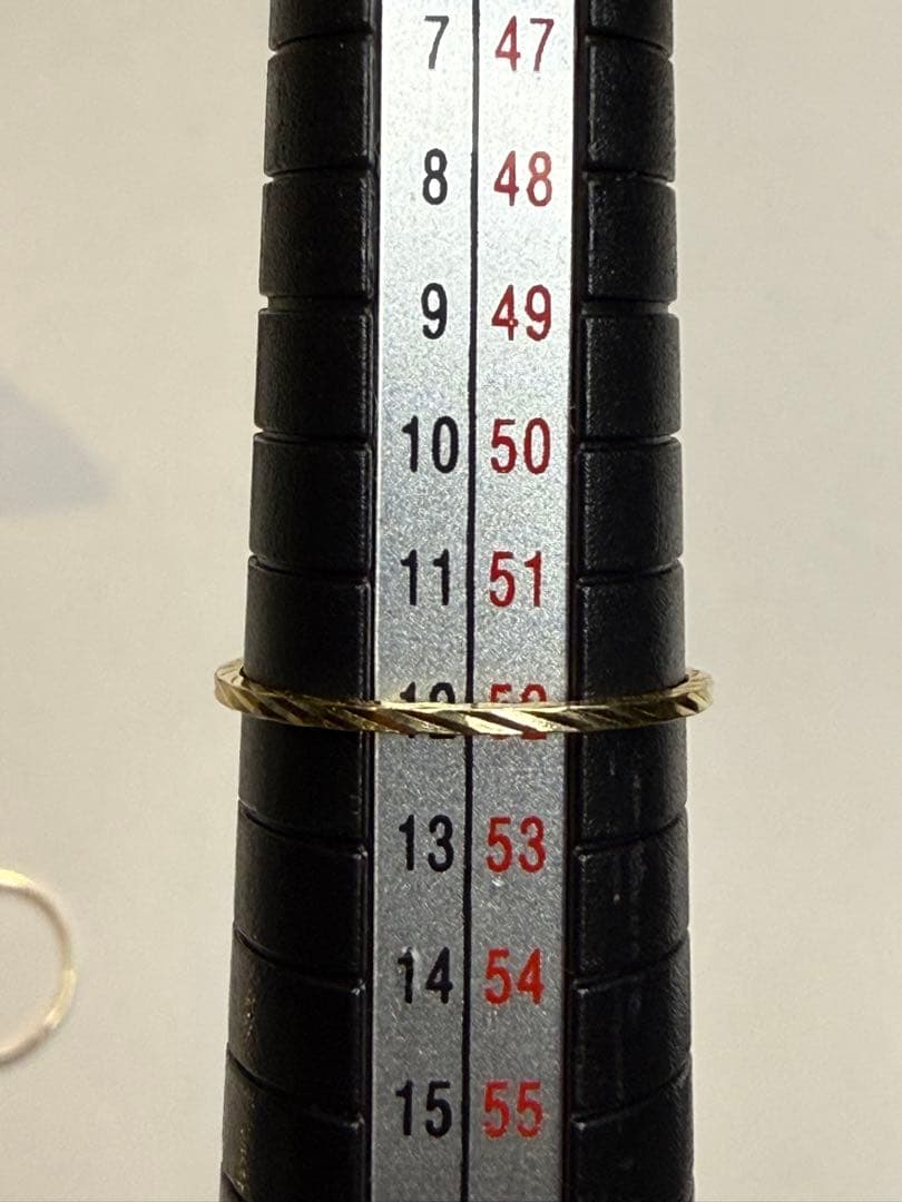 K18YG シンプルリング　12号
