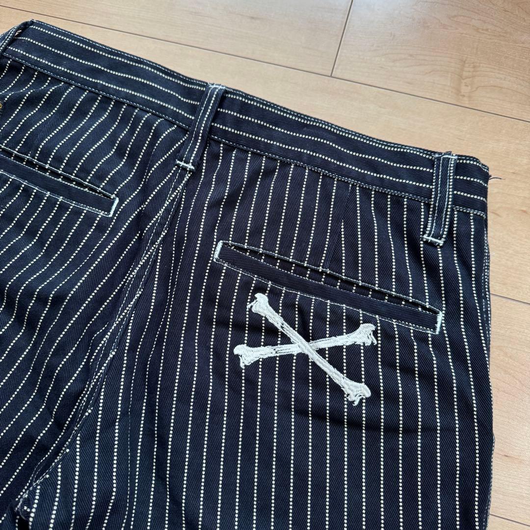 【新同品】VANSON（バンソン）クロスボーン刺繍　ウォバッシュ　ワークパンツ