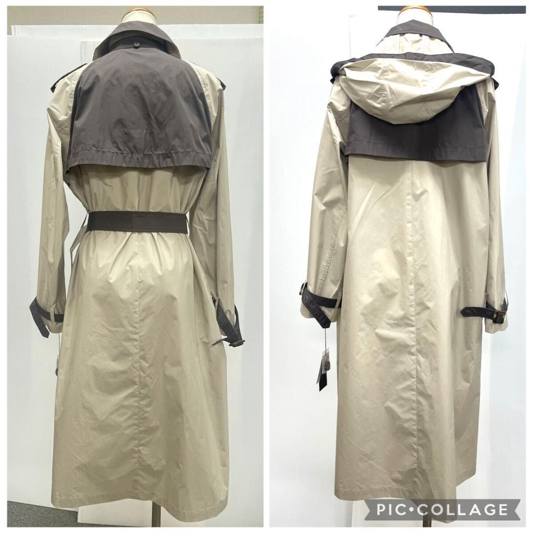 新品64874アクアスキュータムM～Lサイズ対応トレンチレインコート ベージュ