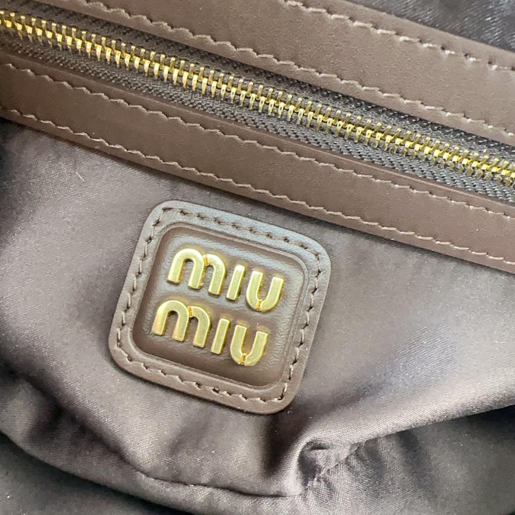 MIU MIU マテラッセ ミニボストン チョコブラウン　美品