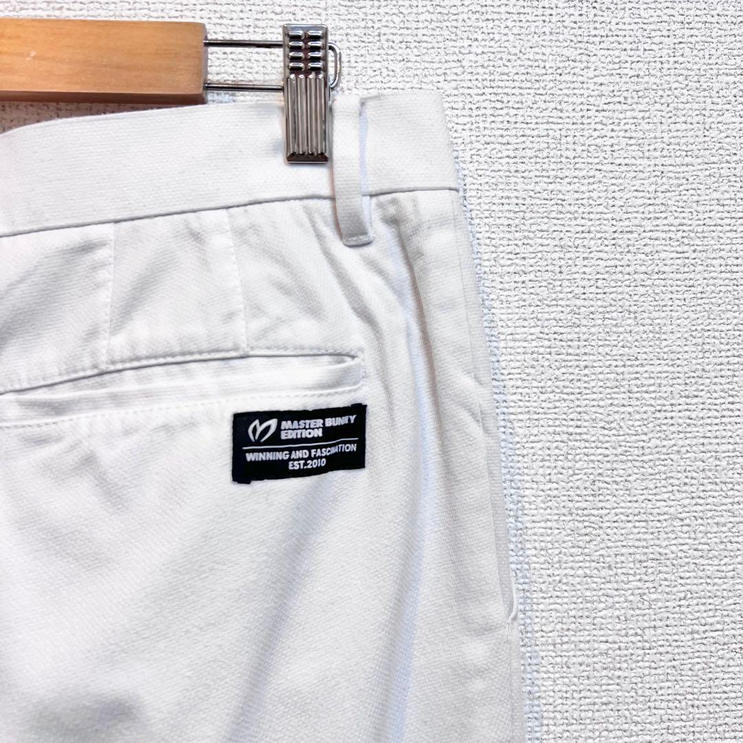 MASTER BUNNY EDITION マスターバニー リブ ホワイトパンツ