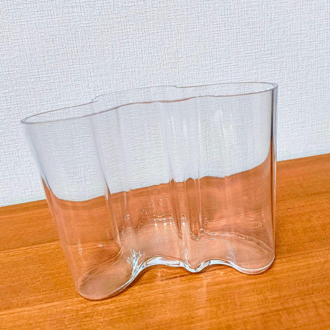  イッタラアアルトフラワーベース クリア　120mm