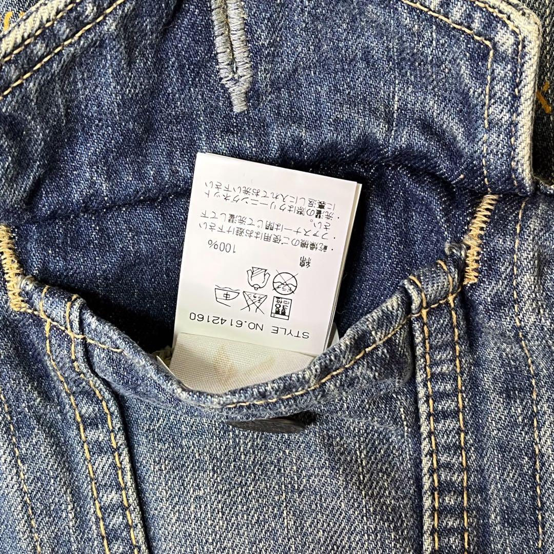 AVIREXTYPEBLUEベトジャン刺繍ワッペンデニムジャケットM