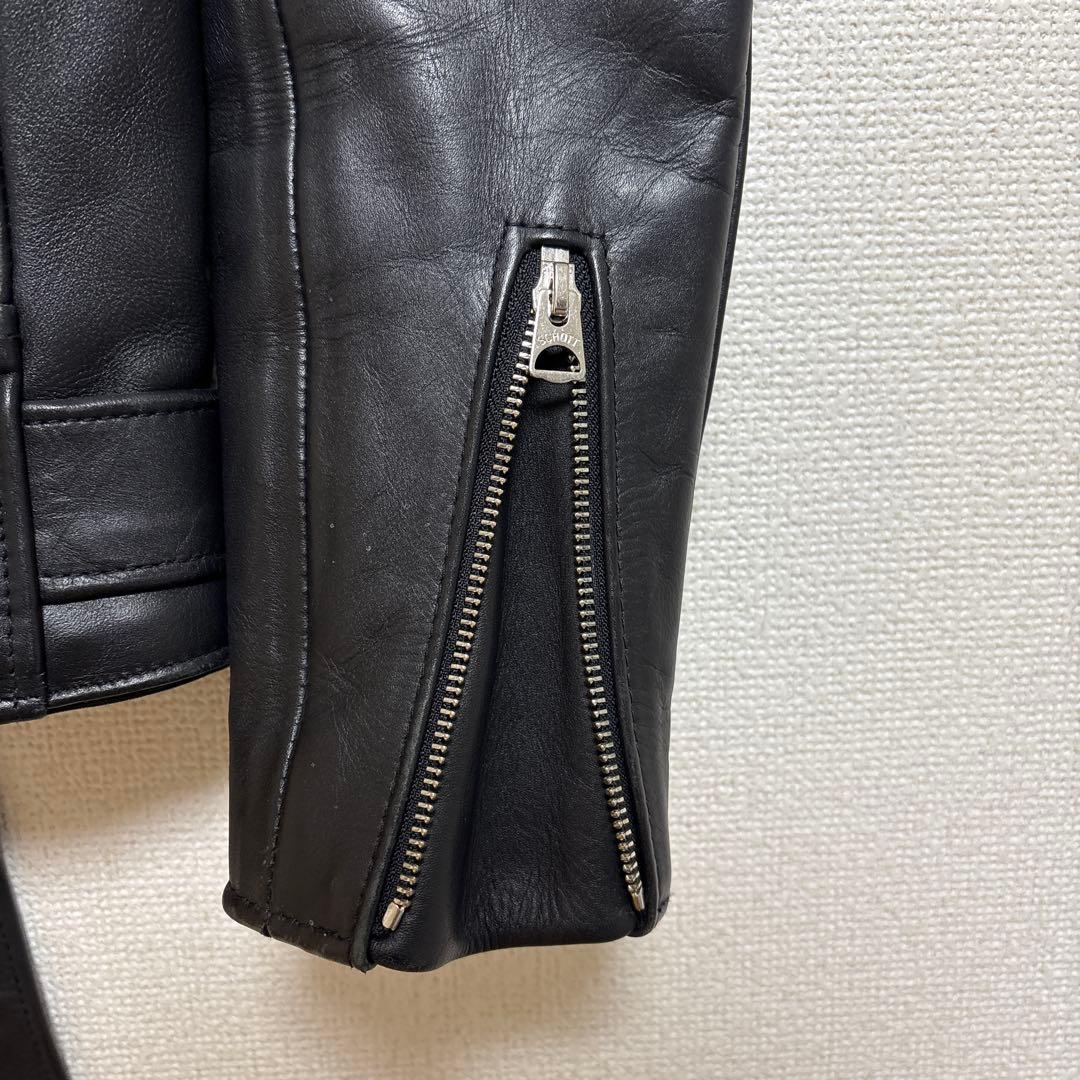 Schott ダブルライダースジャケット ブラック 34 TALL