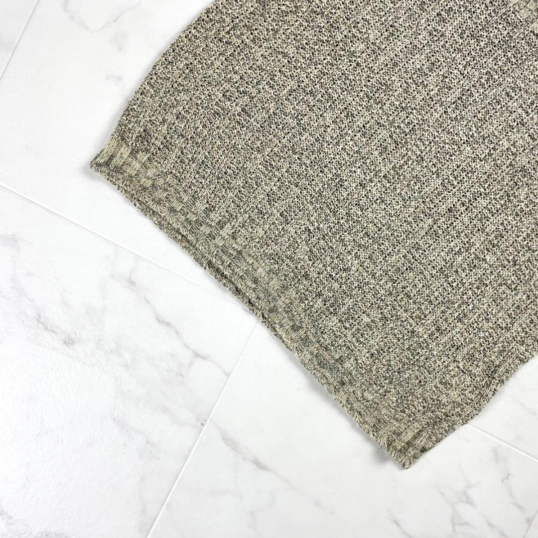 Max Mara 白タグ リネンニットベスト ノースリーブベージュ*ZC1051