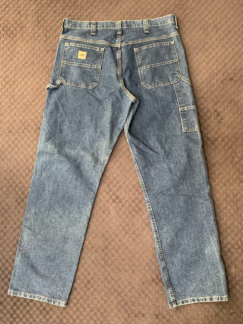 【ガクガク】00s “Lee” デニムペインターパンツ メキシコ製 縦落ち