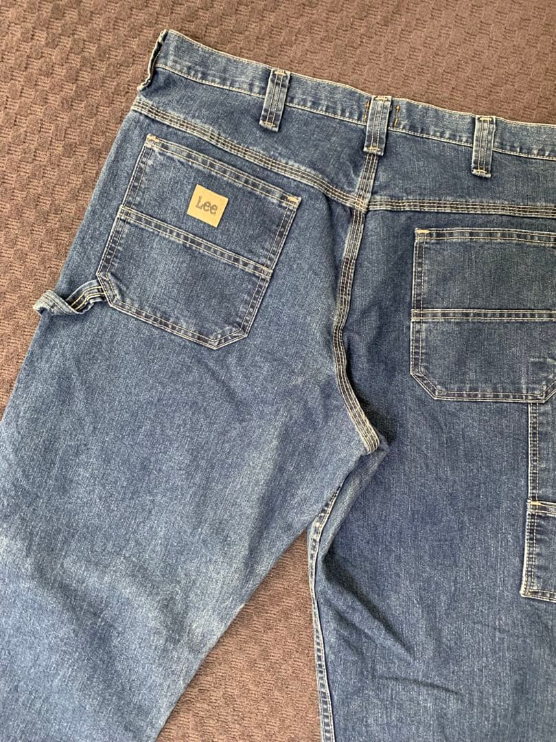 【ガクガク】00s “Lee” デニムペインターパンツ メキシコ製 縦落ち