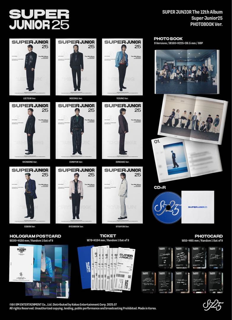 【新品・未開封】SJ 正規12集CD PHOTOBOOK ver.(イェソン)