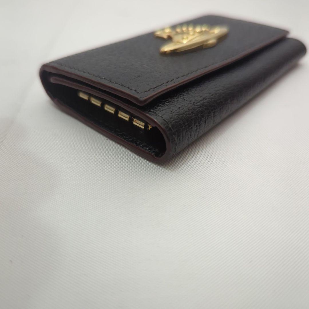 【良品】Vivianne Westwood オーブ ロゴ 4連 レザーキーケース