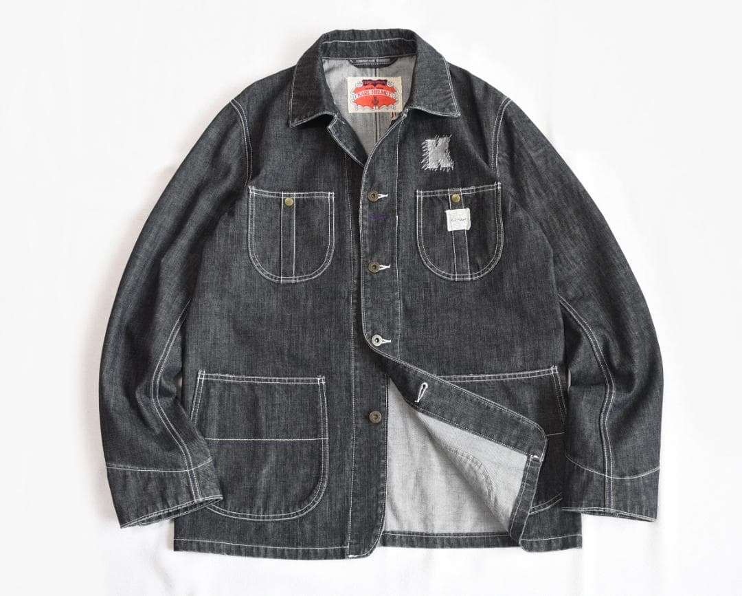 Miwa 様 カールヘルム　日本製　used加工ブラックデニム・カバーオール