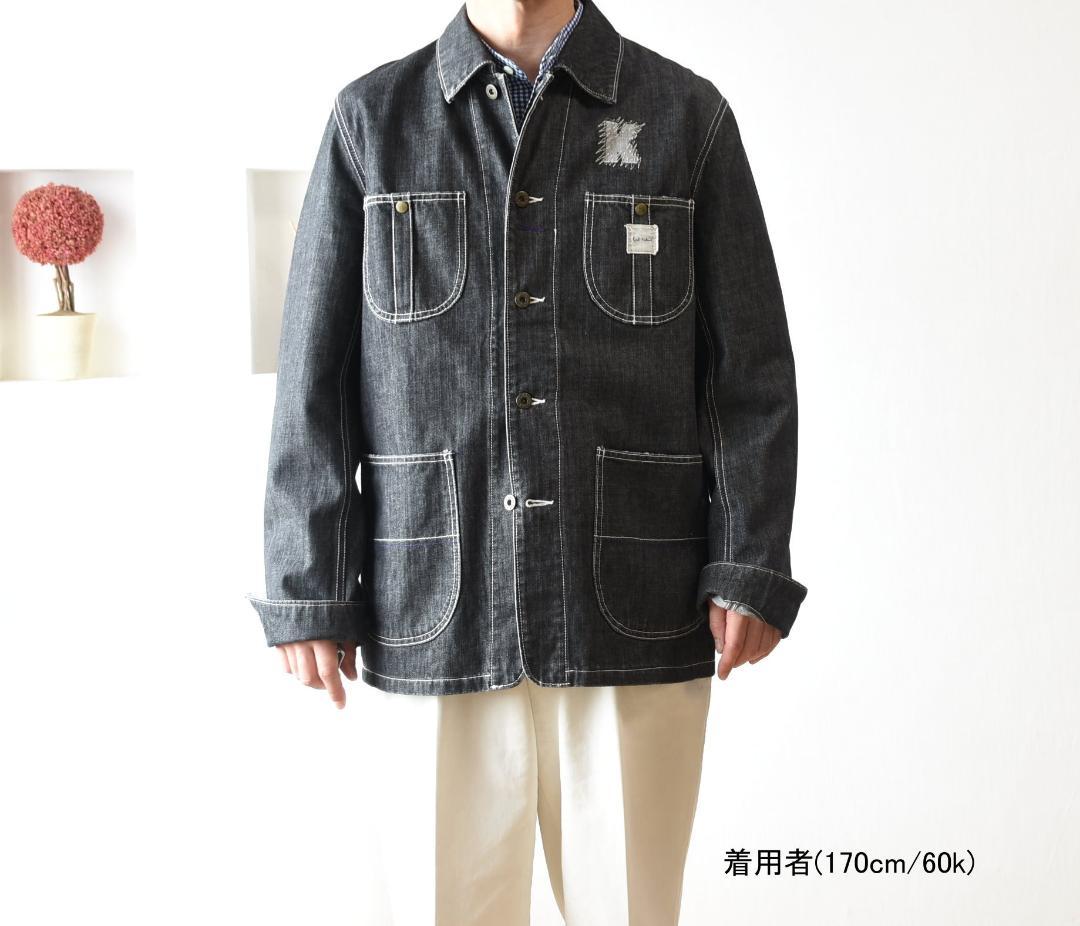 Miwa 様 カールヘルム　日本製　used加工ブラックデニム・カバーオール