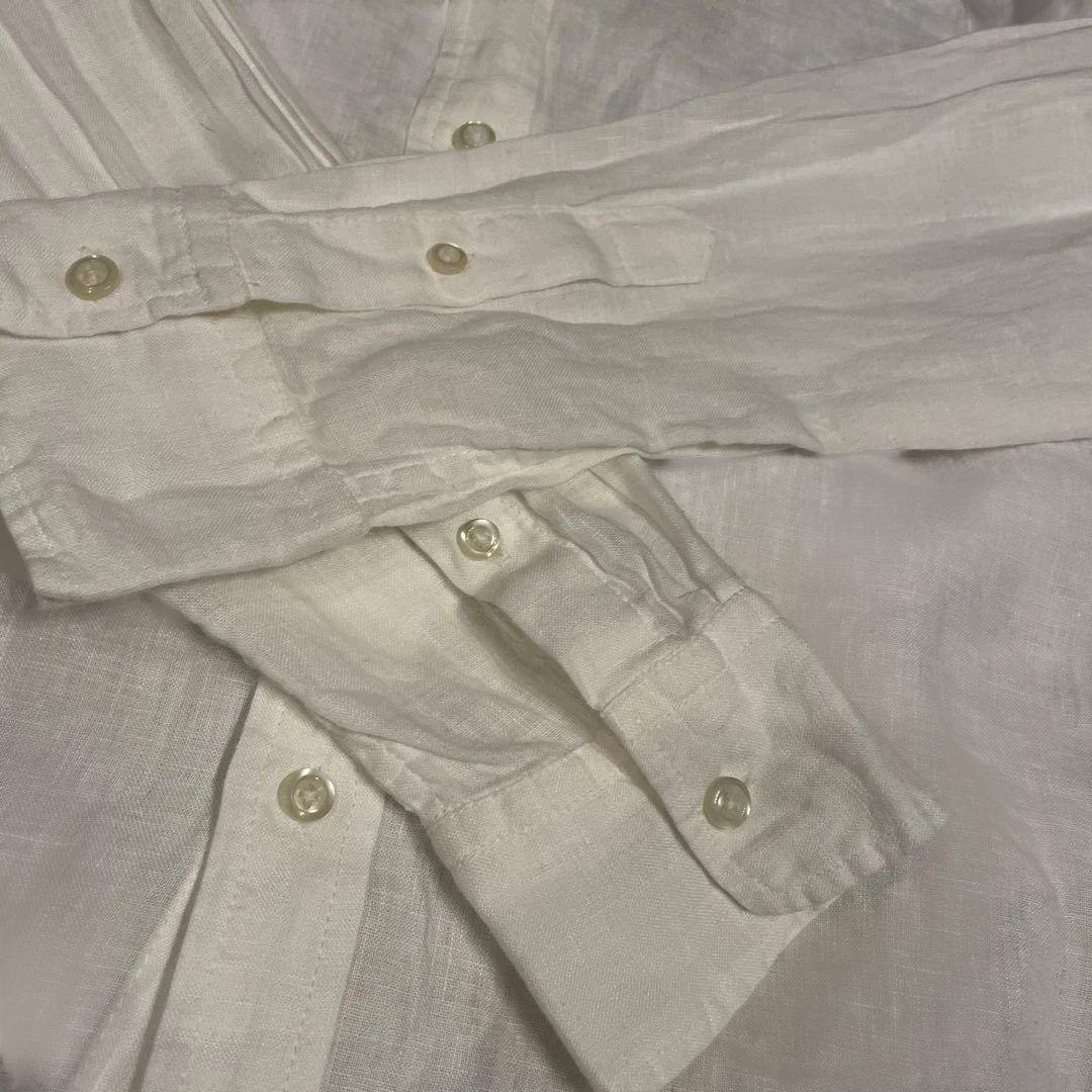 RALPH LAUREN　リネンシャツ　白　SP