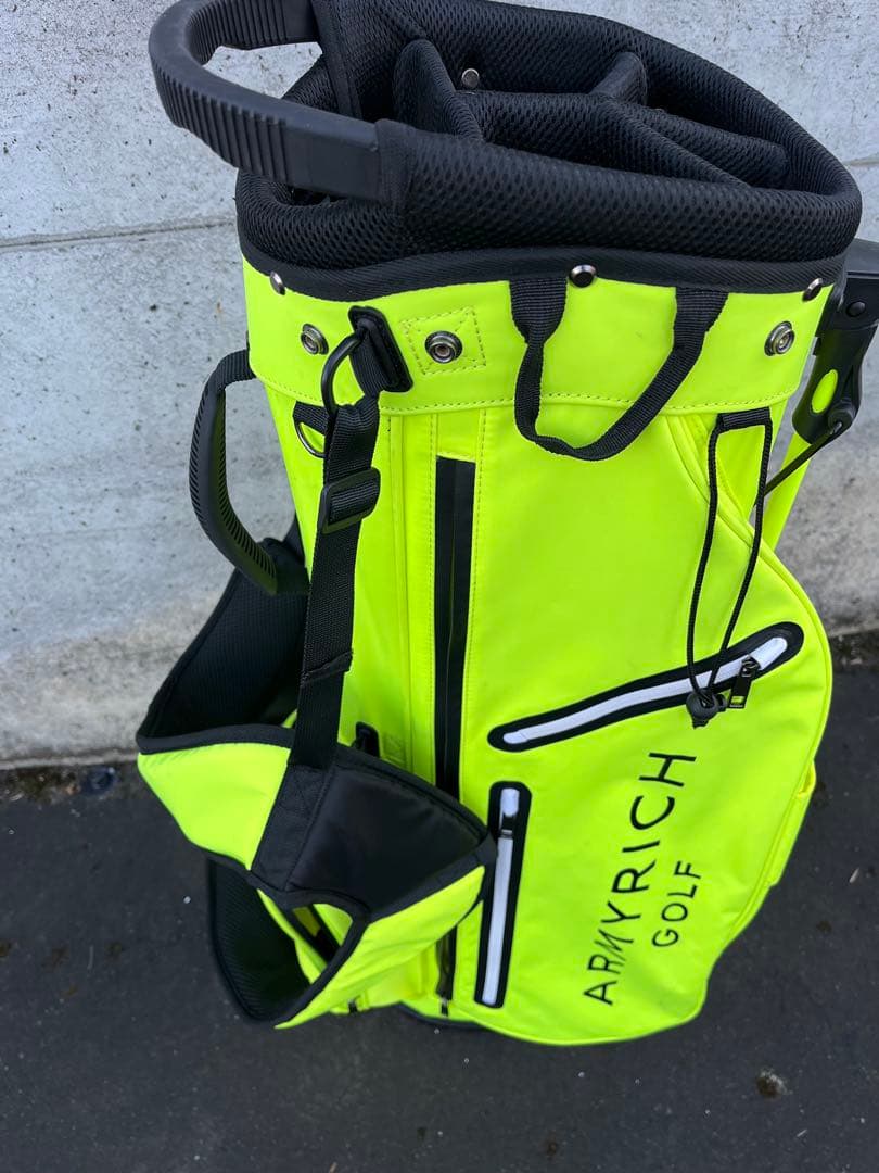ARMYRICH GOLF Dry Flight キャディバッグ 蛍光イエロー