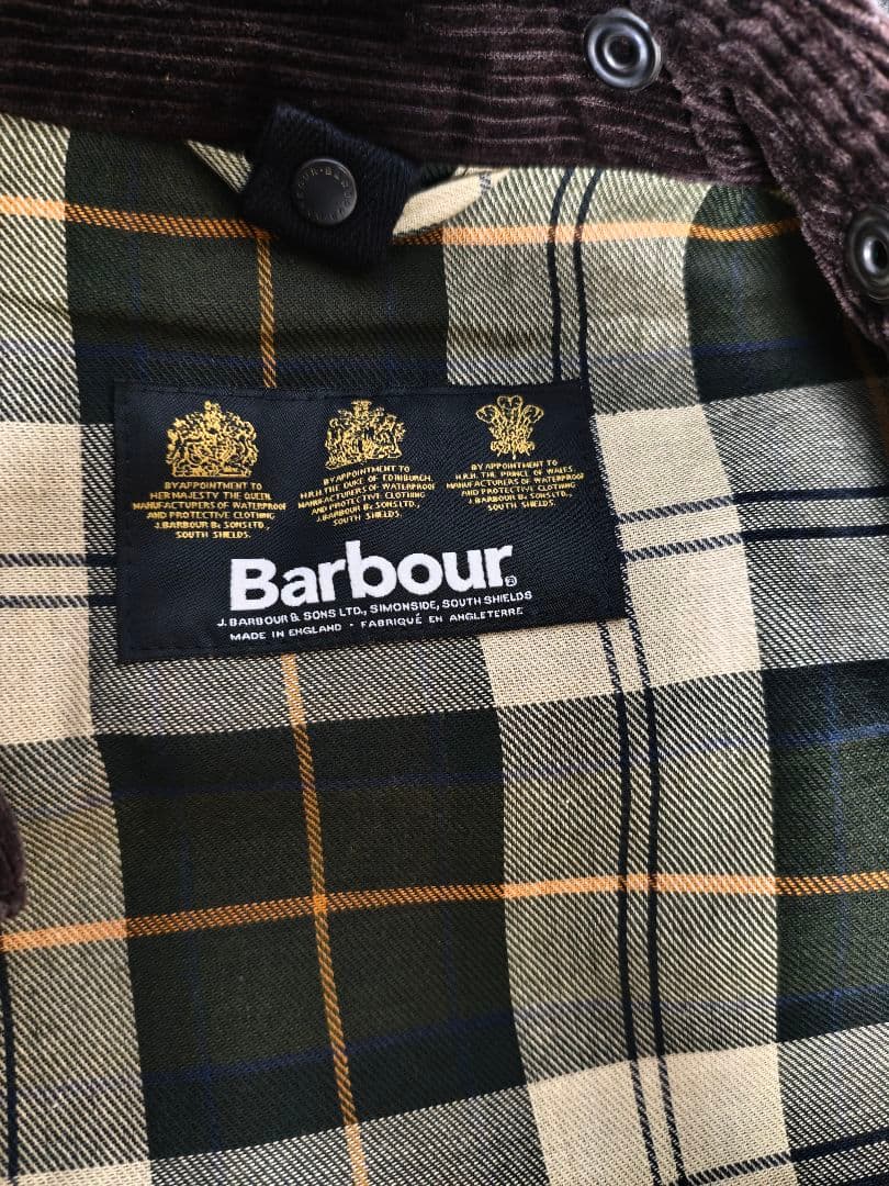 Barbour ビデイル　オリーブグリーンジャケット