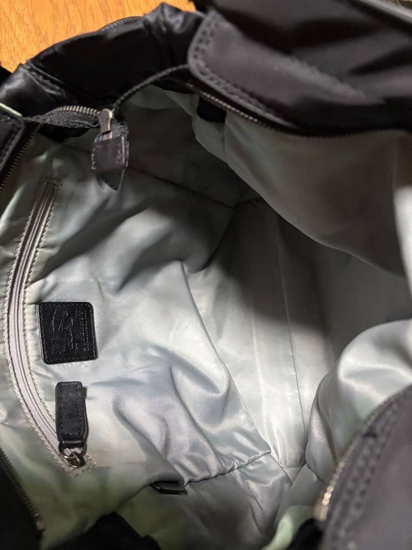 バーバリー　BURBERRY ブラック　ナイロン トートバッグ