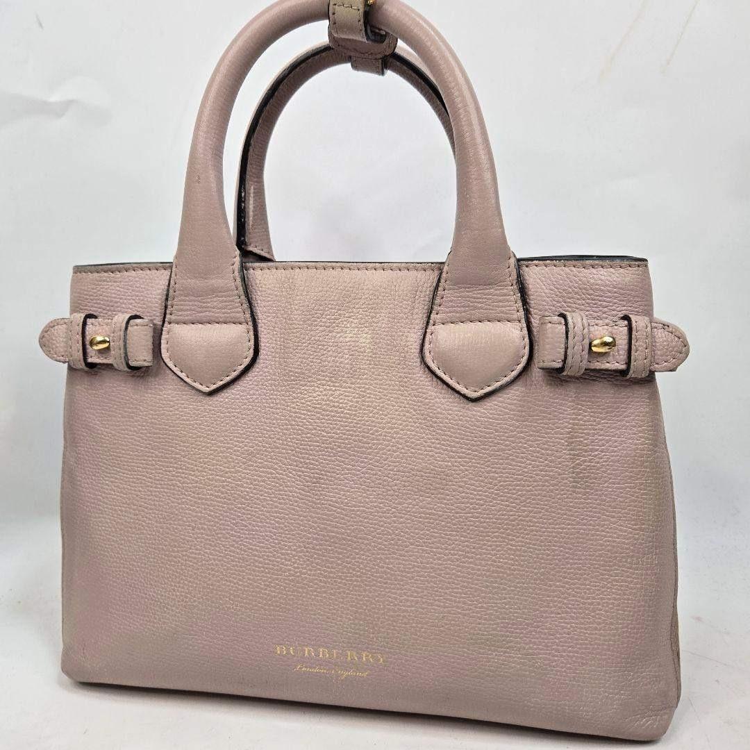 現行品 BURBERRY 2way レザーハンドバッグ ノバチェック