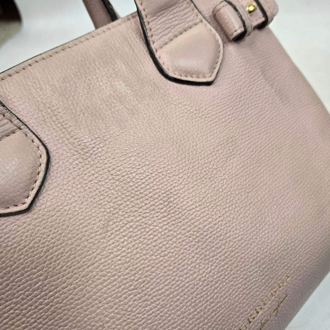 現行品 BURBERRY 2way レザーハンドバッグ ノバチェック