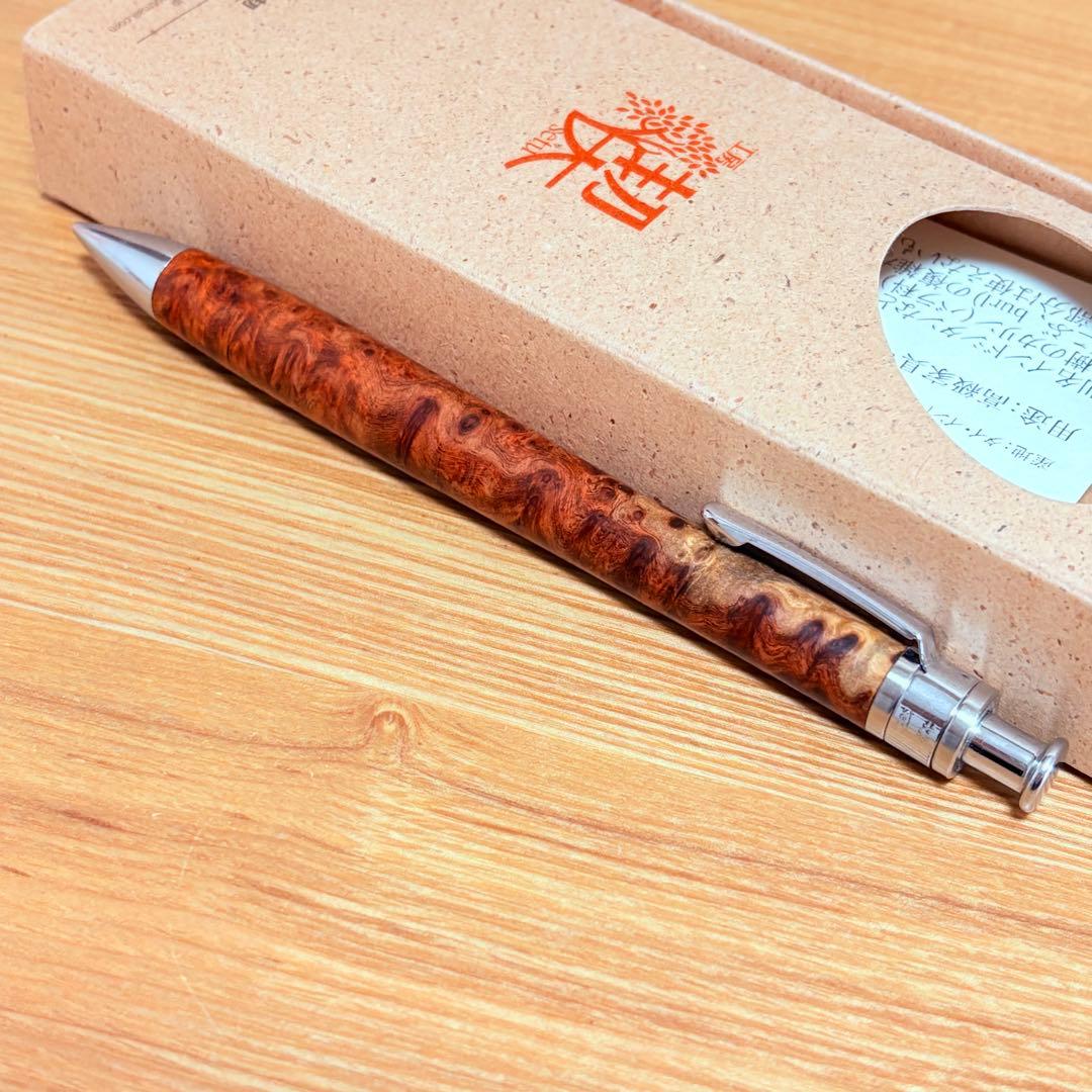 工房楔 花梨紅白こぶ杢 上杢 ペンシル楔0.5mm