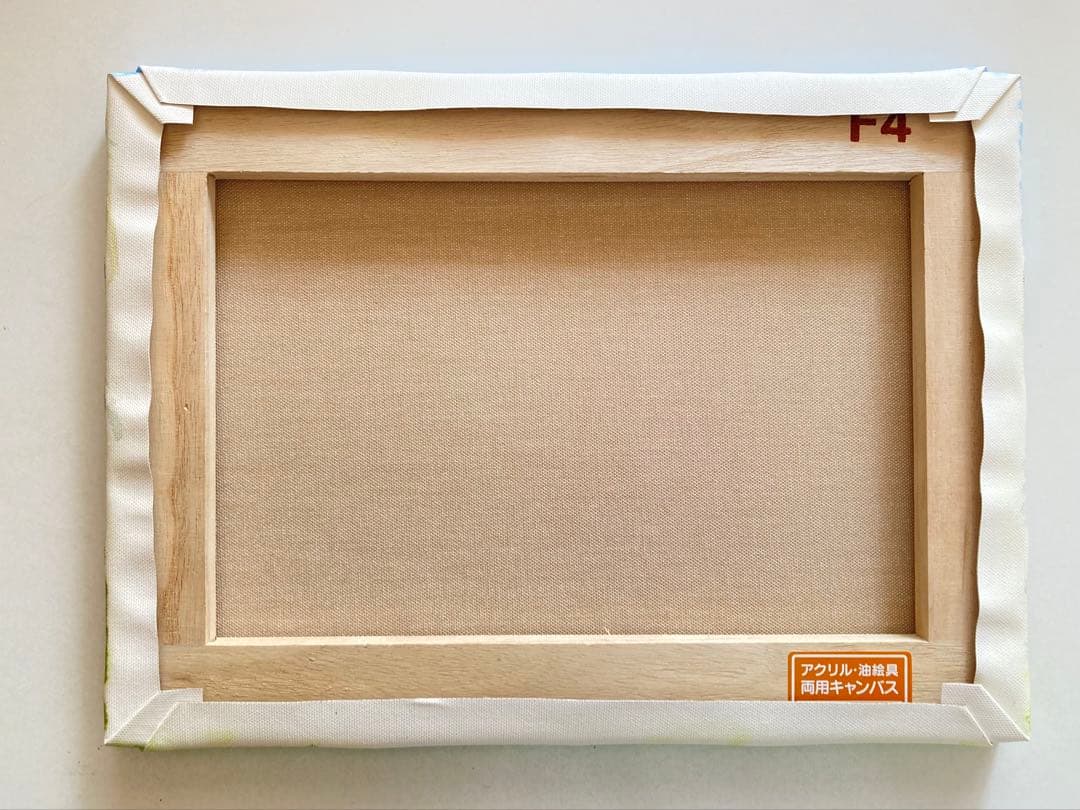 花の絵　風景画　アクリル画　原画　　　　　 　　「古都の枝垂れ桜」F4