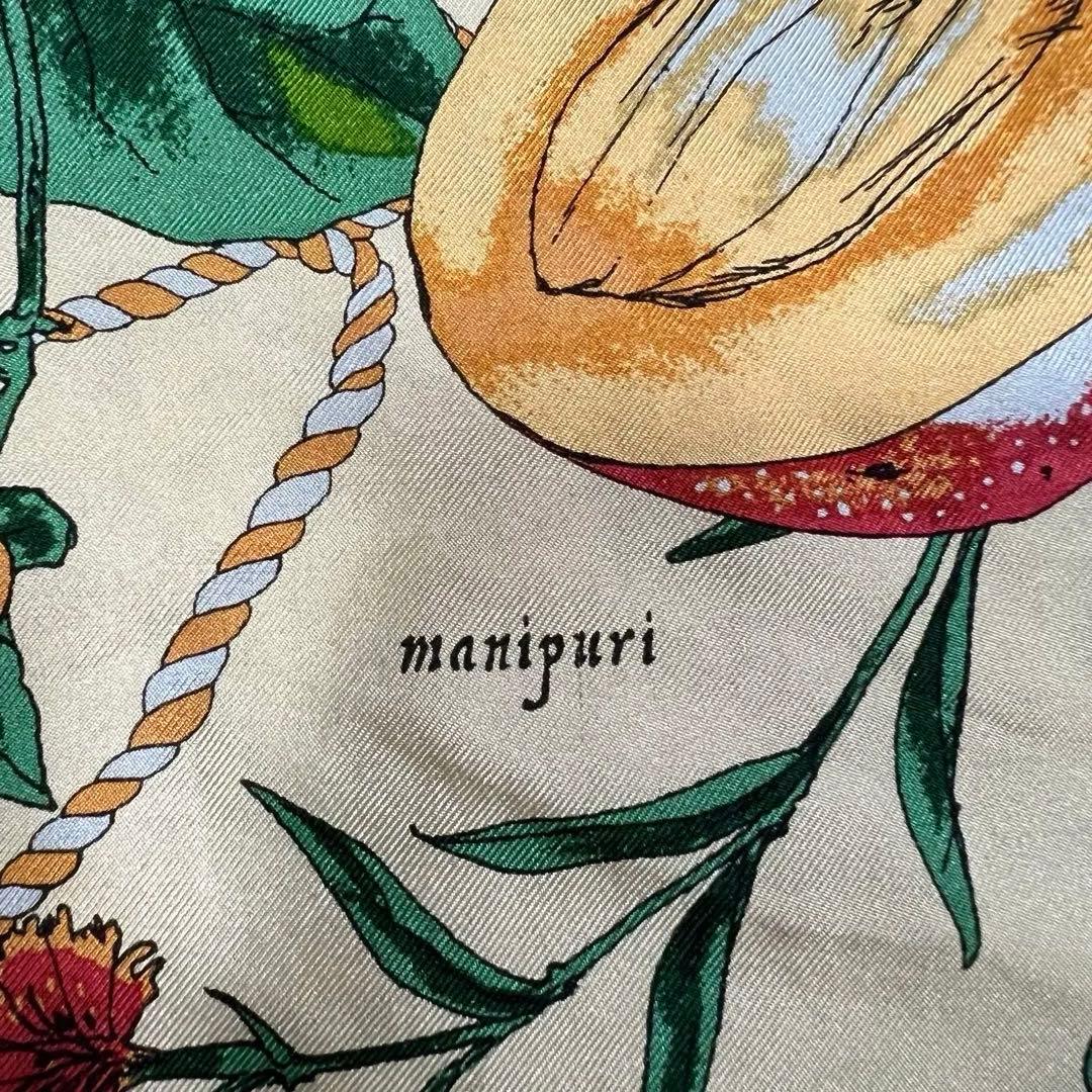 ☆manipuri マニプリ フルーツバスケット　スカーフ 果物☆