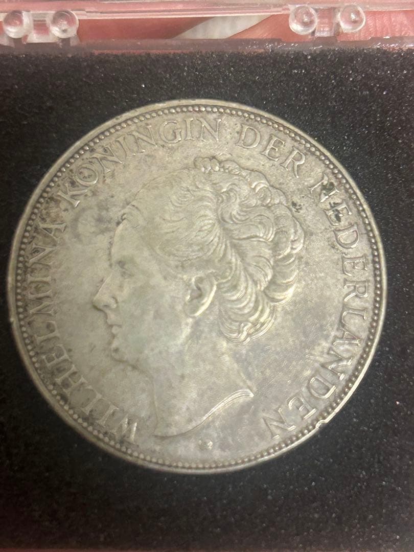 オランダ 1932年 2グルイテン 銀貨 ウィルヘルミナ25g