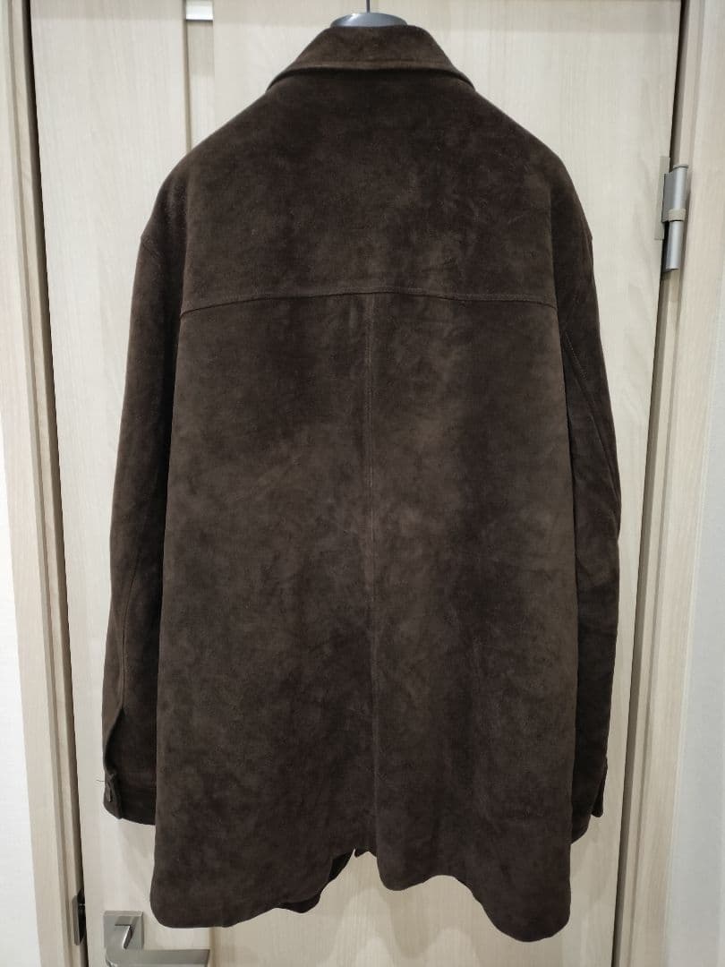 GAP ハーフコート ステンカラー ダークブラウン L