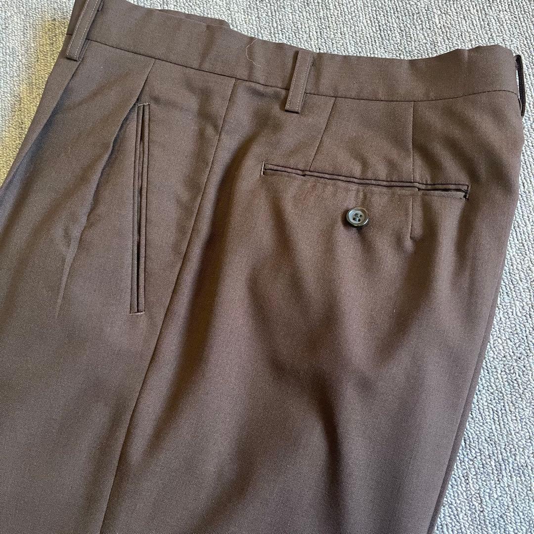 ◆美品◆COMME CA DE MODE MENスーツ　背抜き　ウール　ブラウン