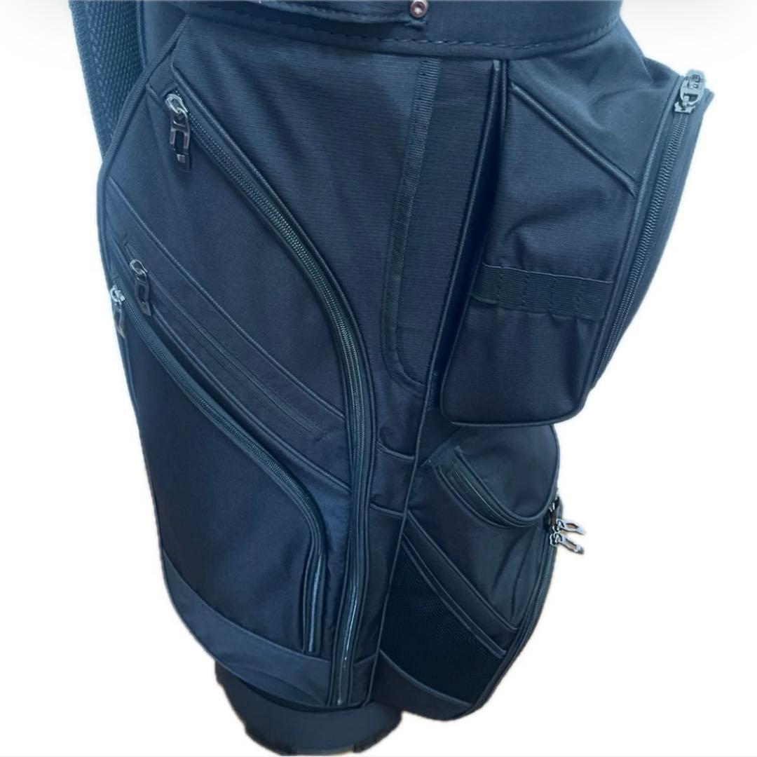 LIVSINGOLF 14分割 キャディバッグ エルゴデザイン ブラック